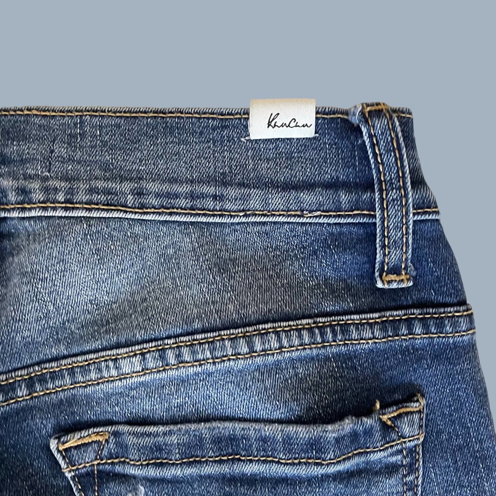 KanCan Estilo Mid Rise Distressed Cropped Ripped Jeans - Picture 9 of 11